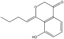 (1Z)-1-butylidene-8-hydroxy-isochroman-4-one Struktur