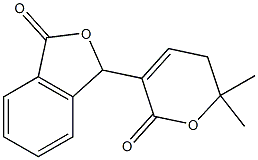 3-(6,6-dimethyl-2-oxo-5H-pyran-3-yl)-3H-isobenzofuran-1-one Struktur