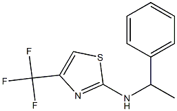 2-(1-Phenyl-ethylamino)-4-trifluoromethyl-thiazole Struktur