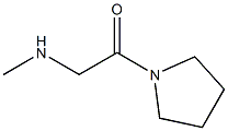 2-Methylamino-1-pyrrolidin-1-yl-ethanone Struktur