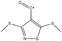 3,5-Bis-methylsulfanyl-isothiazole-4-carbonyl Struktur