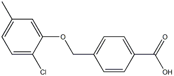 4-(2-Chloro-5-methyl-phenoxymethyl)-benzoic acid Struktur