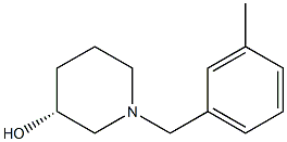 (3R)-1-(3-methylbenzyl)piperidin-3-ol Struktur