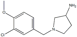 1-(3-chloro-4-methoxybenzyl)pyrrolidin-3-amine Struktur