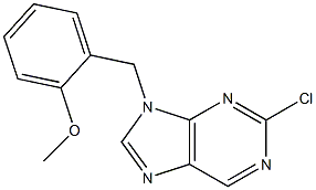 2-chloro-9-(2-methoxybenzyl)-9H-purine Struktur