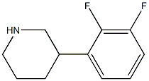 3-(2,3-difluorophenyl)piperidine Struktur