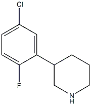 3-(5-chloro-2-fluorophenyl)piperidine Struktur