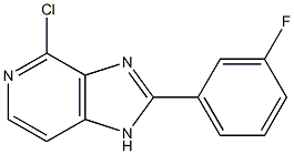 4-chloro-2-(3-fluorophenyl)-1H-imidazo[4,5-c]pyridine Struktur