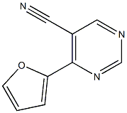 4-furan-2-ylpyrimidine-5-carbonitrile Struktur