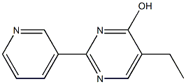 5-ethyl-2-pyridin-3-ylpyrimidin-4-ol Struktur