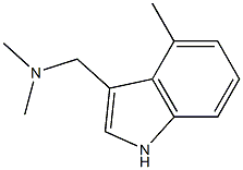 N,N-dimethyl-1-(4-methyl-1H-indol-3-yl)methanamine Struktur