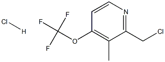 2-Chloromethyl-3-methyl-4-trifuloromethoxypyridineHCL Struktur