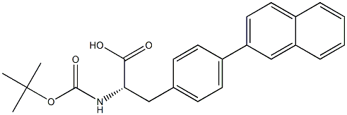 Boc-L-4-(naphthalen-2-yl)-phenylalanine Struktur