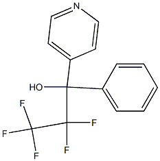 2,2,3,3,3-PENTAFLUORO-1-PHENYL-1-(4-PYRIDYL)PROPAN-1-OL Struktur