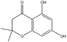 5,7-DIHYDROXY-2,2-DIMETHYL-CHROMAN-4-ONE Struktur