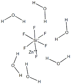 ZINC HEXOFLUORO SILICATE HEXAHYDRATE Struktur