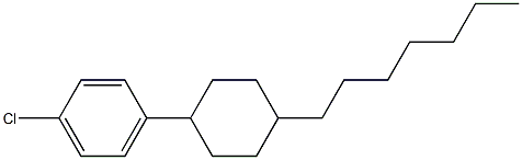 1-CHLORO-4-(4-HEPTYLCYCLOHEXYL)BENZENE Struktur