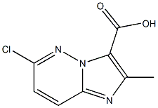 6-CHLORO-2-METHYLIMIDAZO[1,2-B]PYRIDAZINE-3-CARBOXYLIC ACID Struktur