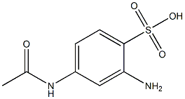 4-(ACETYLAMINO)-2-AMINOBENZENE SULPHONIC ACID Struktur