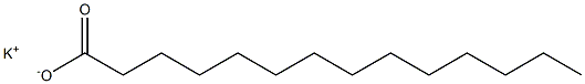 potassium hydrogen myristate Struktur