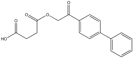 p-phenylphenacyl succinate Struktur