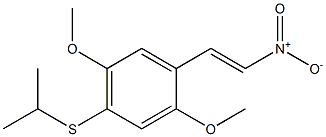 2,5-DIMETHOXY-4-ISOPROPYLTHIO-BETA-NITROSTYRENE Struktur