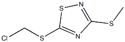 5-CHLOROMETHYLTHIO-3-METHYLMERCAPTO-1,2,4-THIADIAZOLE 95% Struktur