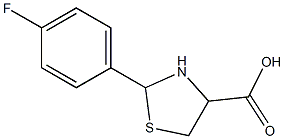 2-(4-FLUOROPHENYL)-1,3-THIAZOLIDINE-4-CARBOXYLIC ACID Struktur