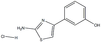 3-(2-AMINO-THIAZOL-4-YL)-PHENOL HYDROCHLORIDE Struktur