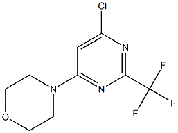 4-(6-CHLORO-2-TRIFLUOROMETHYLPYRIMIDIN-4-YL)MORPHOLINE, 95+% Struktur