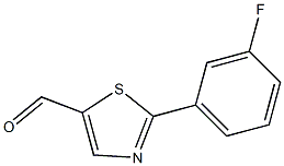 2-(3-FLUOROPHENYL)THIAZOLE-5-CARBALDEHYDE, 95+% Struktur