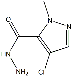 4-CHLORO-1-METHYL-1H-PYRAZOLE-5-CARBOHYDRAZIDE Struktur