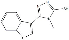 5-(1-BENZOTHIEN-3-YL)-4-METHYL-4H-1,2,4-TRIAZOLE-3-THIOL Struktur