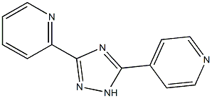 3-(2-PYRIDYL)-5-(4-PYRIDYL)-1,2,4-TRIAZOLE Struktur