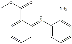 2-(2-AMINOPHENYL THIO)BENZOIC ACID METHYL ESTER Struktur