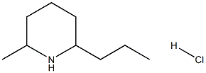 2-METHYL-6-PROPYL-PIPERIDINE HYDROCHLORIDE Struktur