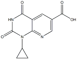 1-CYCLOPROPYL-2,4-DIOXO-1,2,3,4-TETRAHYDROPYRIDO[2,3-D]PYRIMIDINE-6-CARBOXYLIC ACID Struktur