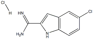 5-Chloro-1H-indole-2-carboxamidine HCl Struktur