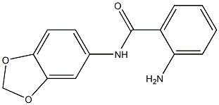 2-AMINO, N-[3,4-(METHYLENEDIOXY)PHENYL]BENZAMIDE Struktur