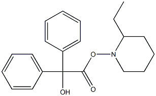 Ethylpiperidyl Benzilate Struktur