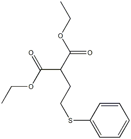 2-(2-PHENYLTHIOETHYL)MALONIC ACID DIETHYL ESTER Struktur