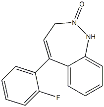 5-(2-FLUOROPHENYL)-1,3-DIHYDRO-2H-BENZODIAZEPIN-2-ONE Struktur