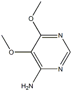 4-AMINO-5,6-DIMETHOXYPRYRIMIDINE Struktur