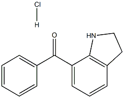 7-BENZOYL INDOLINE HYDROCHLORIDE Struktur