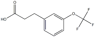 3-(TRIFLUOROMETHOXY)HYDROCINNAMIC ACID, TECH. Struktur