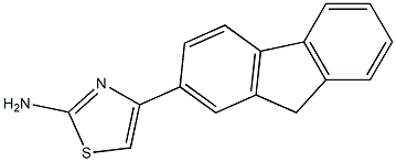 2-AMINO-4-(FLUOREN-2-YL)THIAZOLE Struktur