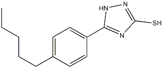 5-(4-N-PENTYLPHENYL)-1,2,4-TRIAZOLE-3-THIOL Struktur