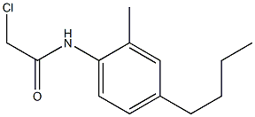 4-N-BUTYL-N-(CHLOROACETYL)-2-METHYLANILINE Struktur