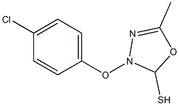 3-(4-CHLOROPHENOXY)METHYL-1,3,4-OXADIAZOLE-2-THIOL Struktur