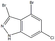 6-CHLORO-3,4-DIBROMOINDAZOLE Struktur